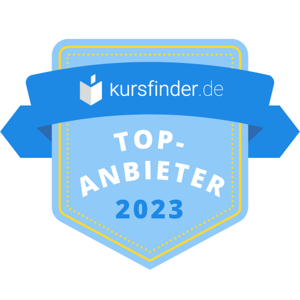 Top-Anbieter 2023 Auszeichnung von kursfinder.de