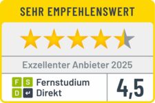 Exzellenter Anbieter 2025 - FernstudiumDirekt